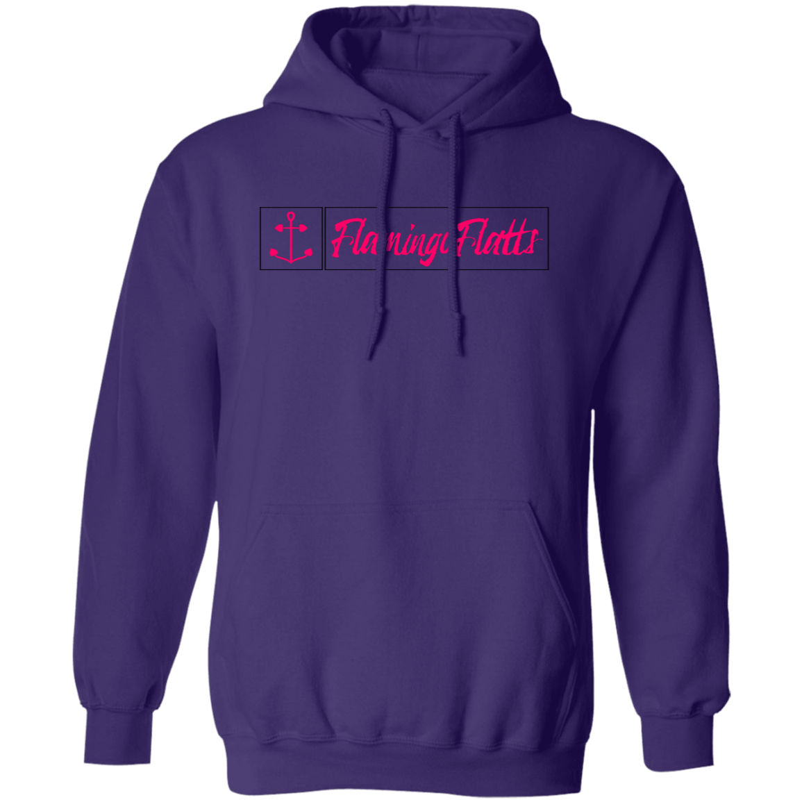 G185 Ladies Flamingo Flatts Coastal Fishing Pullover Hoodie