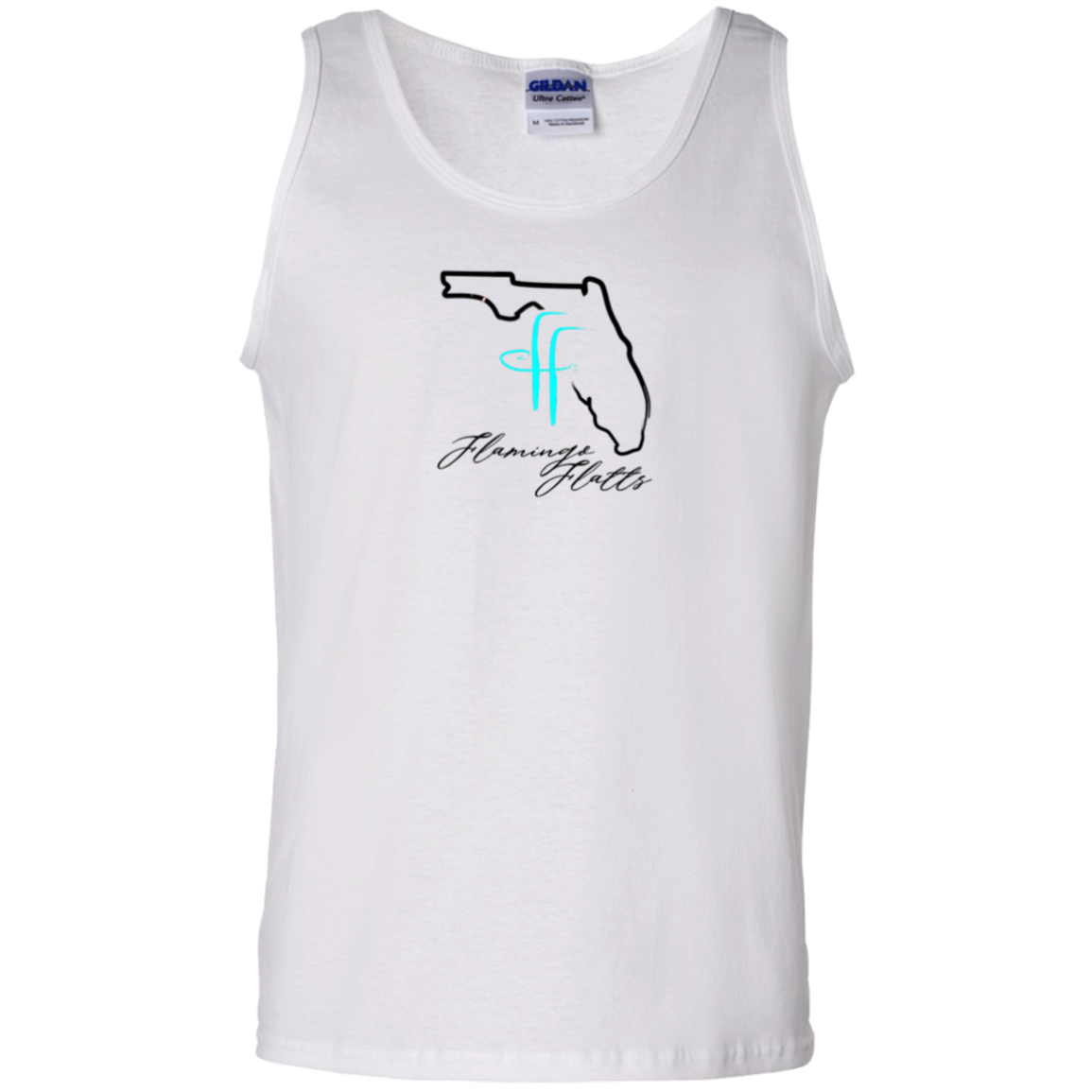 G220 Flamingo Flatts Coastal 100% Cotton Tank Top