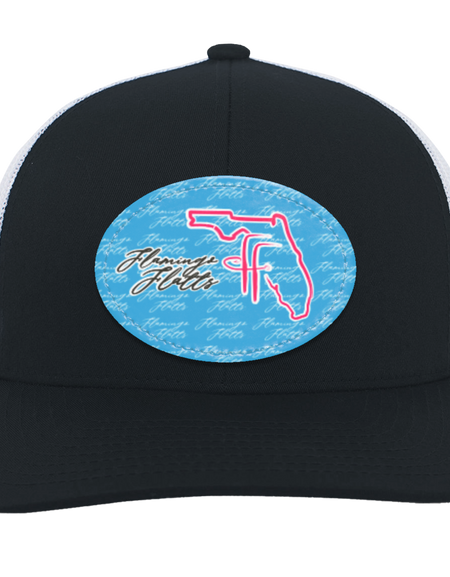 104C Flamingo Flatts Coastal  Trucker Snap Back - Patch