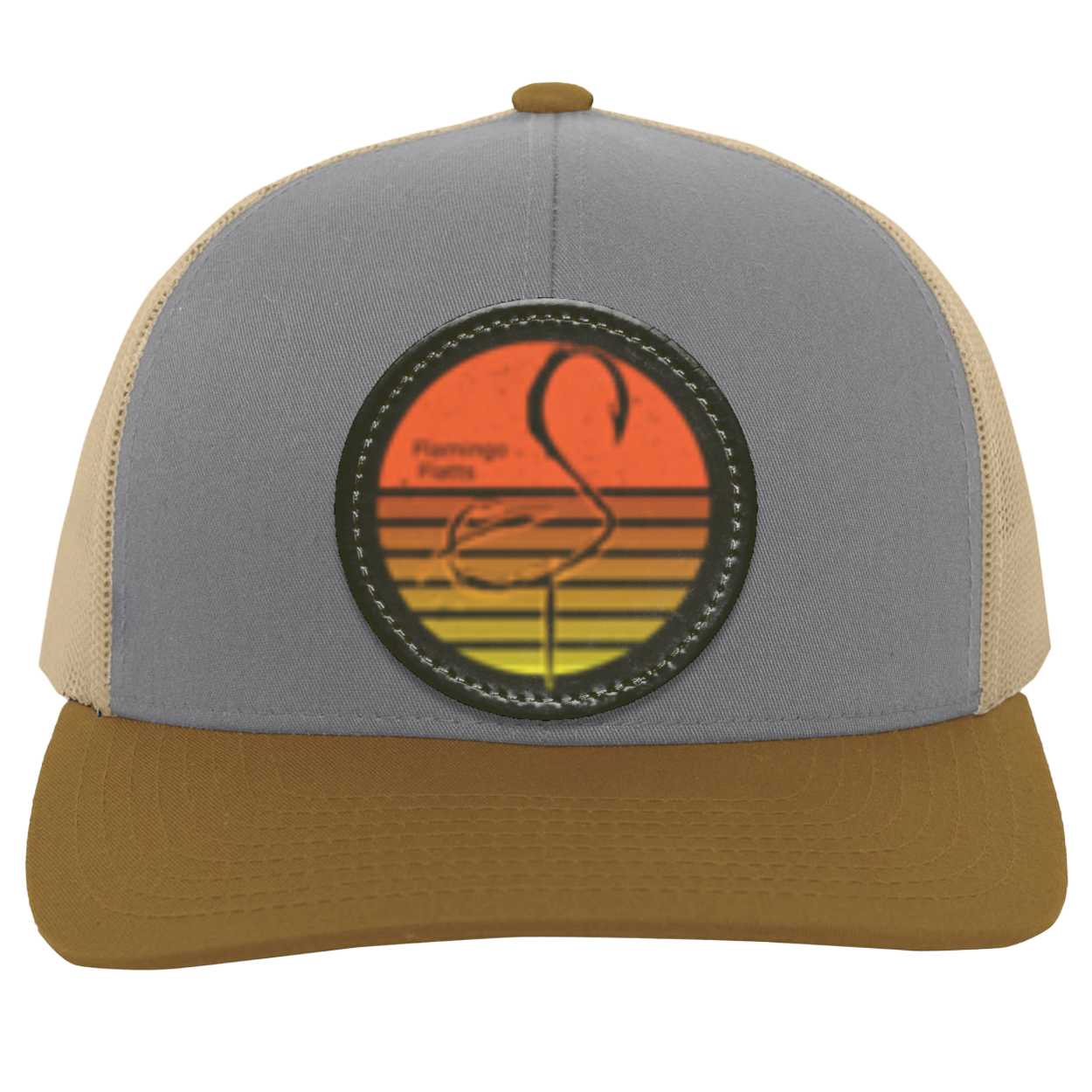 104C Retro Sunset Trucker Snap Back - Patch