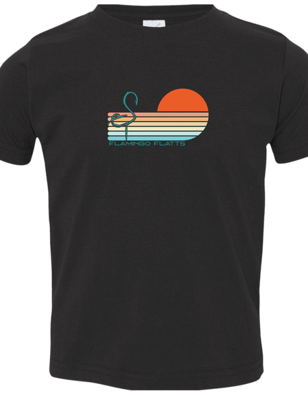 3321 Toddler Flamingo Flatts Sunset v1 Jersey T-Shirt
