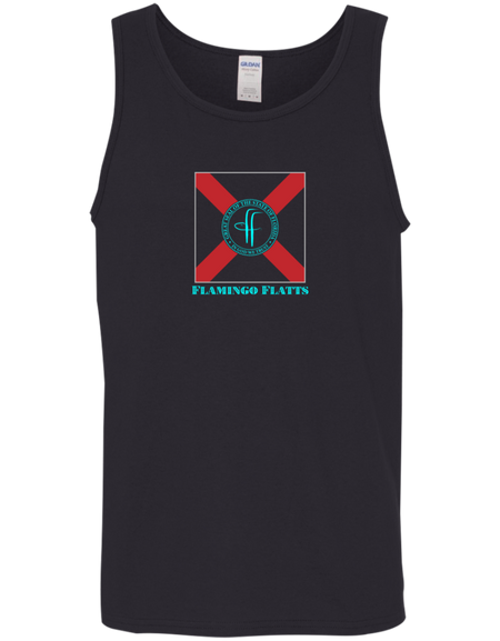 G520 Men's Flamingo Flatts Flag Cotton Tank Top 5.3 oz.
