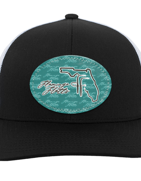 104C Flamingo Flatts coastal Trucker Snap Back - Patch