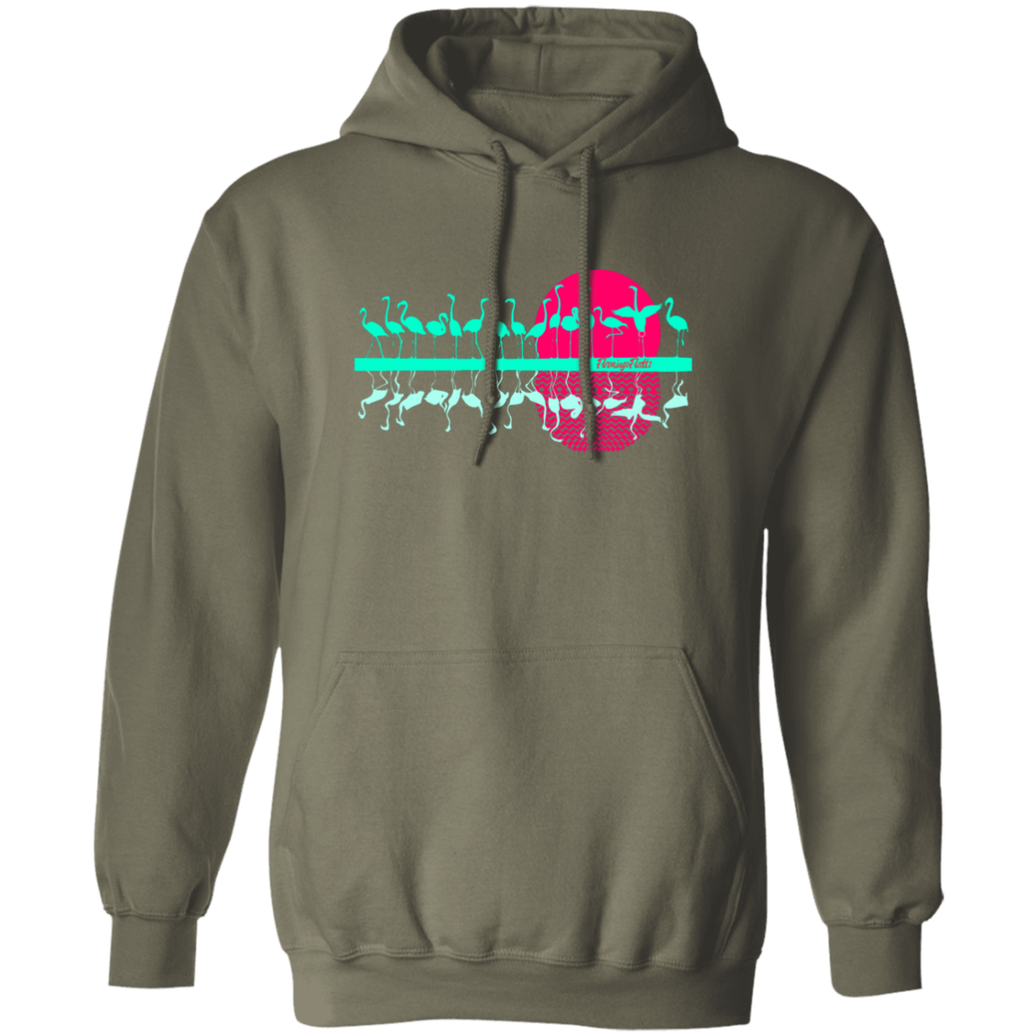 G185 Ladies Flamingo Flatts Sunset Pullover Hoodie