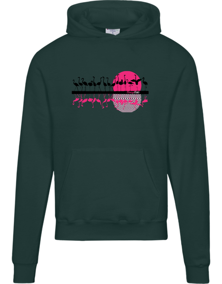 S700 Champion Mens Flamingo Flatts Sunset Powerblend Hoodie