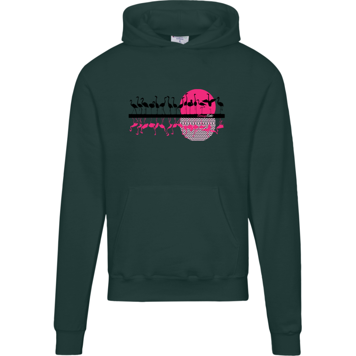 S700 Champion Mens Flamingo Flatts Sunset Powerblend Hoodie