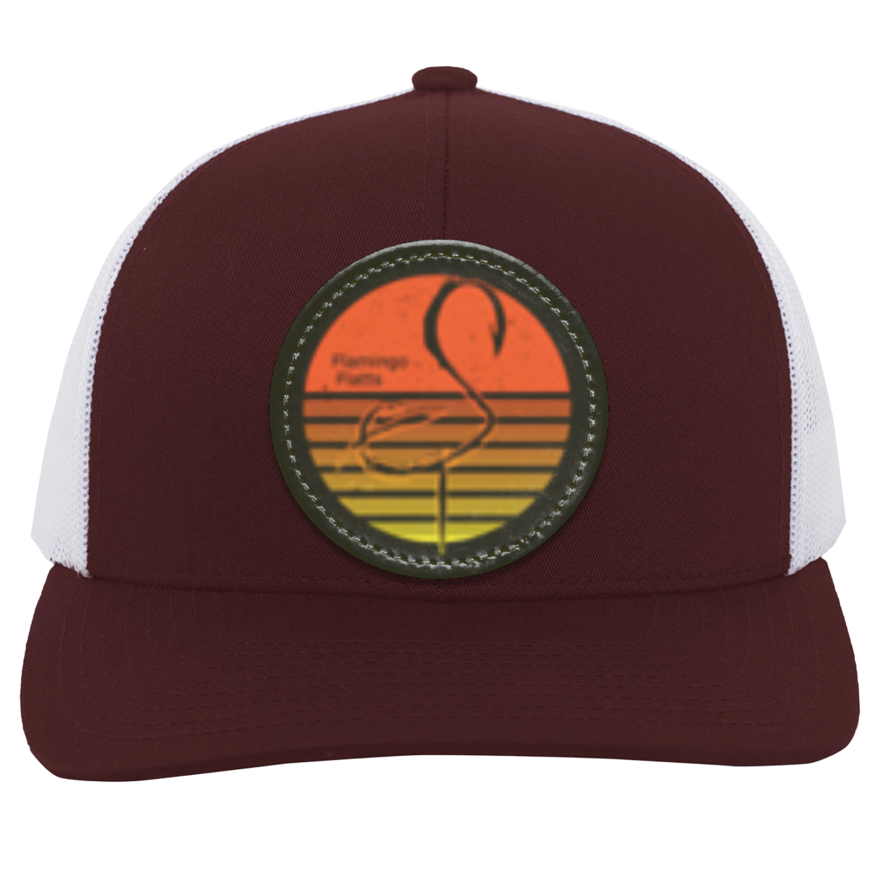 104C Retro Sunset Trucker Snap Back - Patch