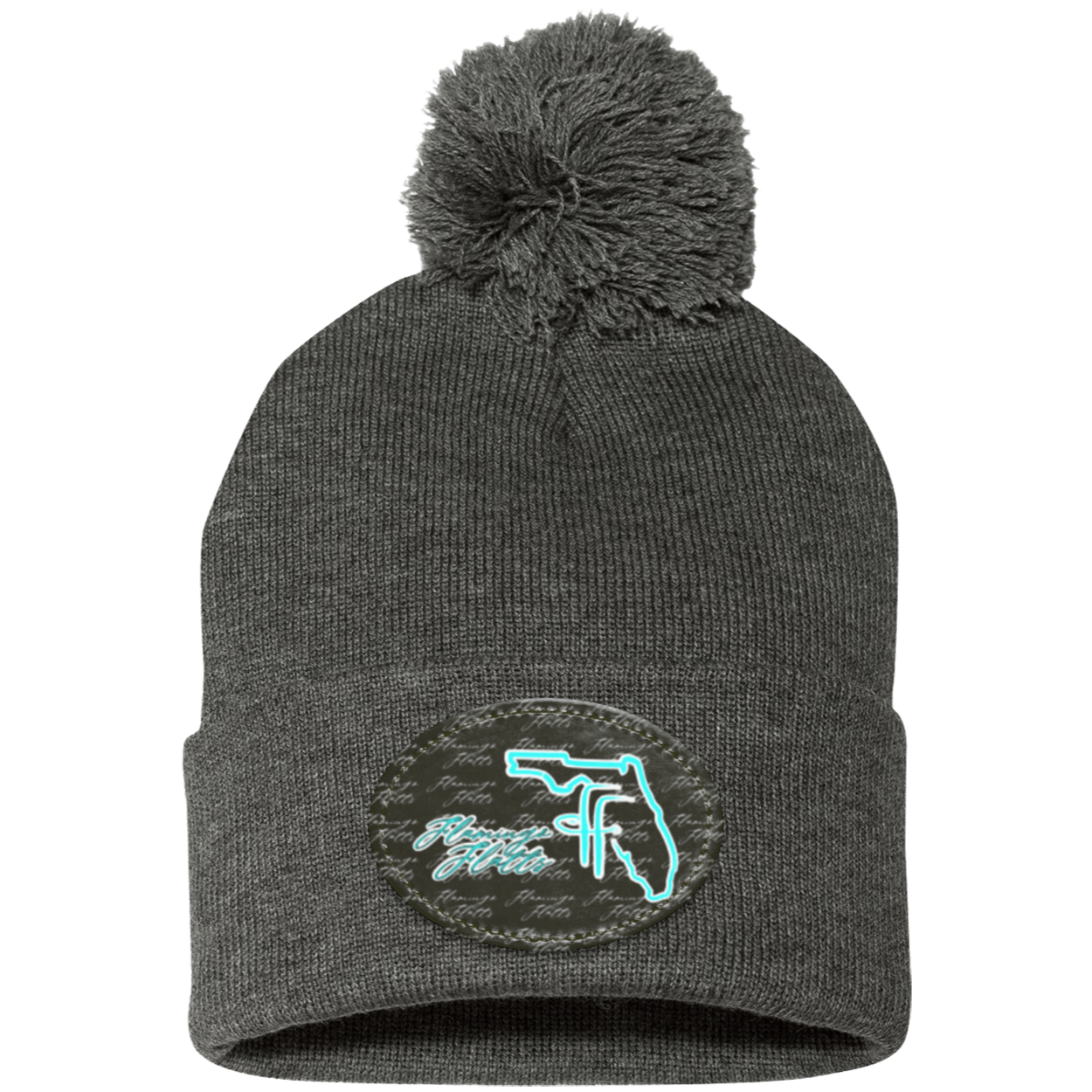 SP15 Pom Pom Flamingo Flatts Coastal Knit Cap - Patch