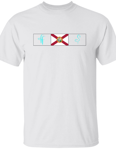 G500 5.3 oz. Men's FF/Flamingo Florida Flag T-Shirt