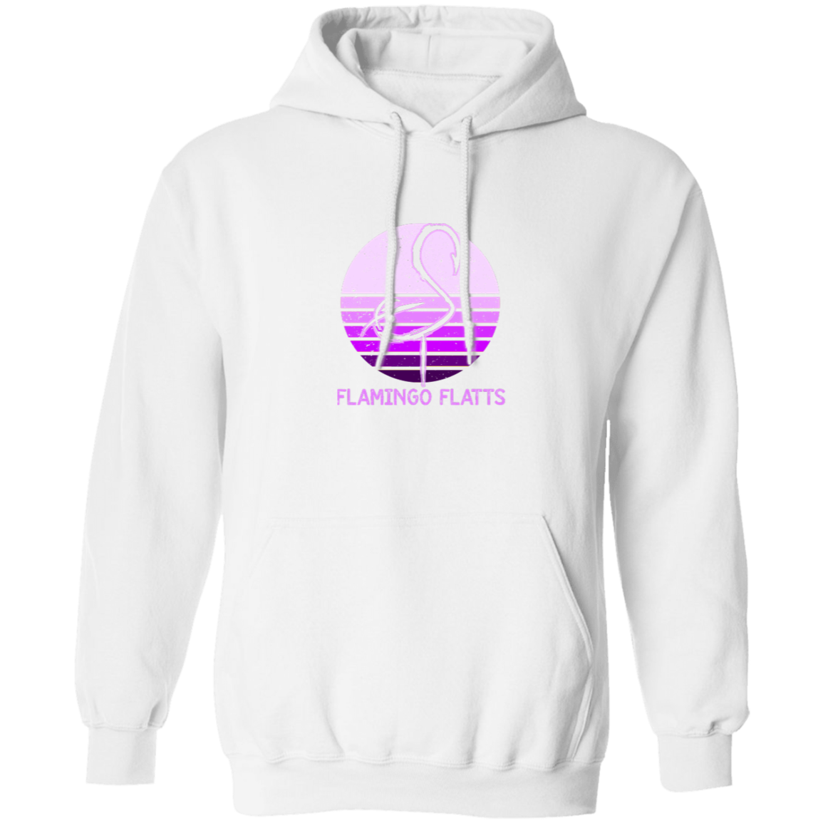 G185  Ladies Retro Sunset Pullover Hoodie