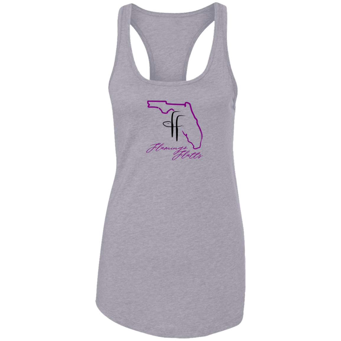 NL1533 Ladies Flamingo Flatts Coastal Ideal Racerback Tank