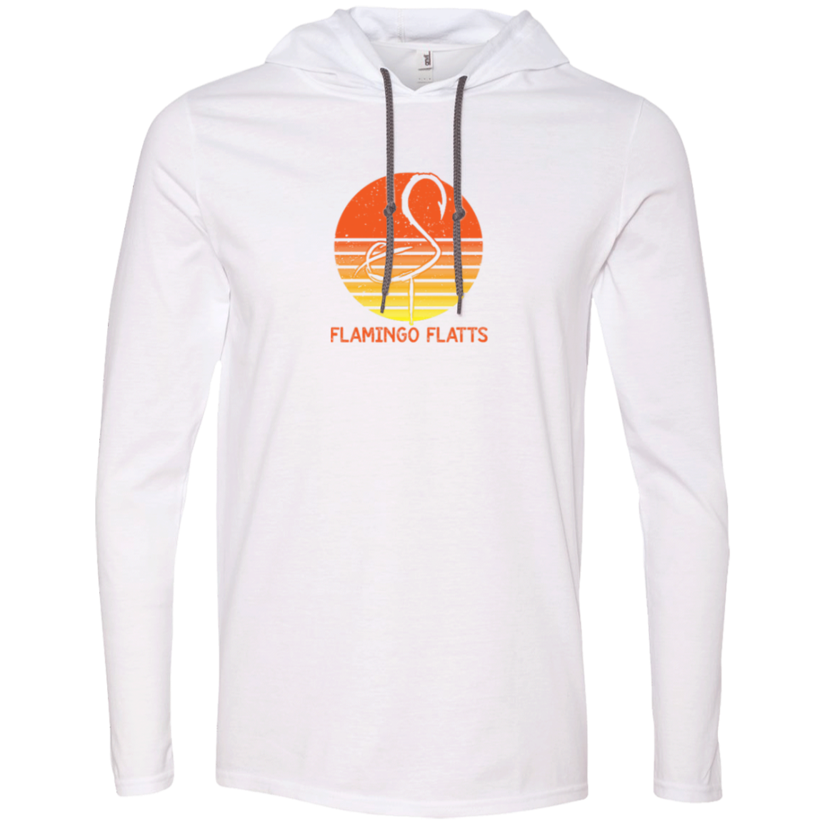 987 Gildan LS Retro Sunset T-Shirt Hoodie