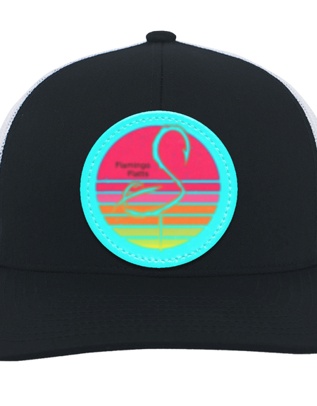 104C Retro Sunset Trucker Snap Back - Patch