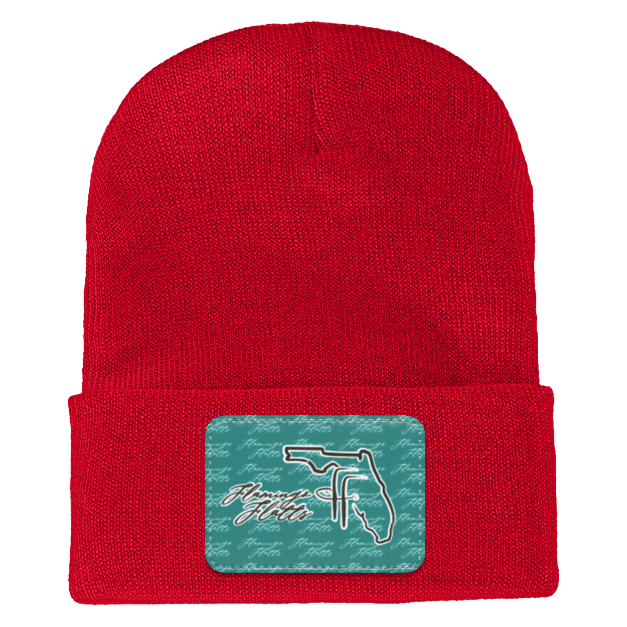 1501 Yupoong Adult Flamingo Flatts Coastal Cuffed Knit Beanie