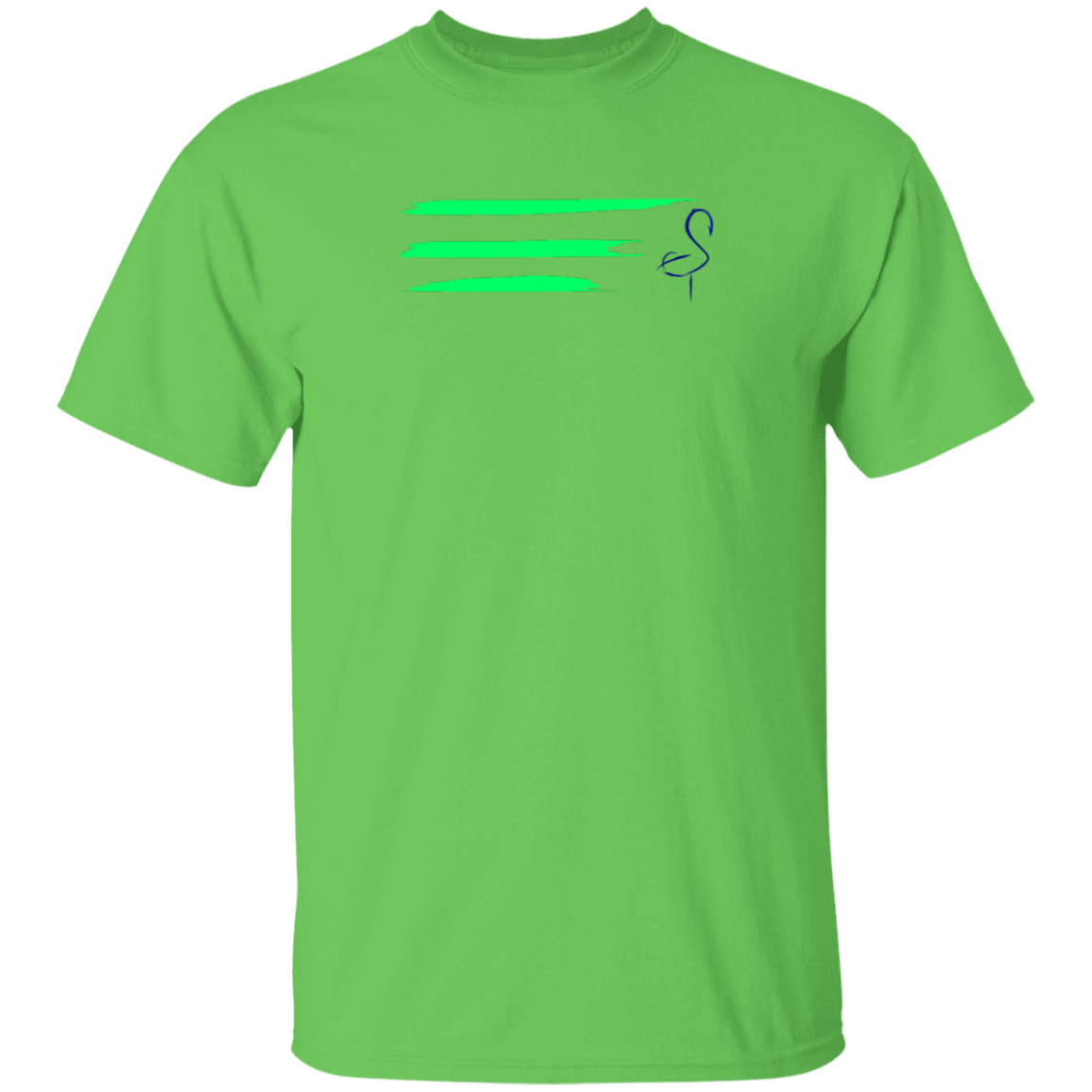 G500 5.3 oz. Men's Flamingo Stripe T-Shirt