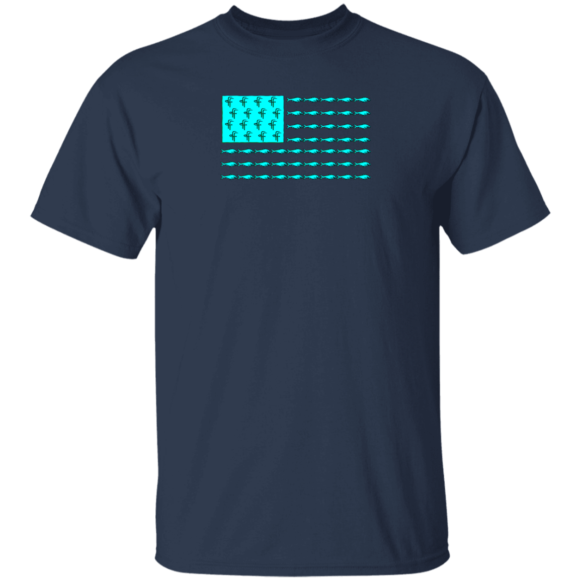 G500 5.3 oz. Men's Fish Flag T-Shirt