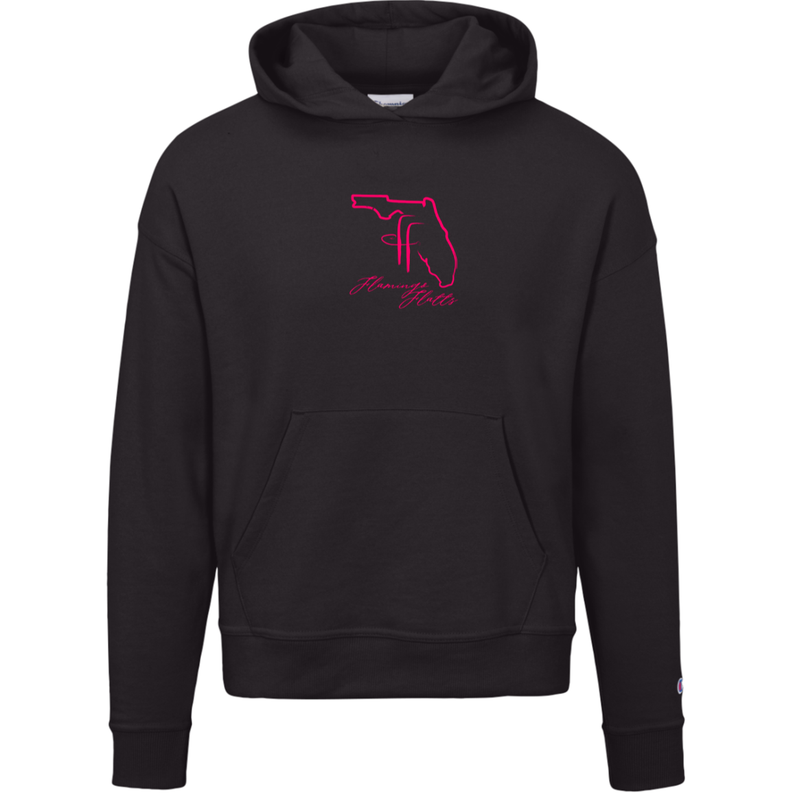 S760 Champion Womens Flamingo Flatts Coastal Powerblend Hoodie