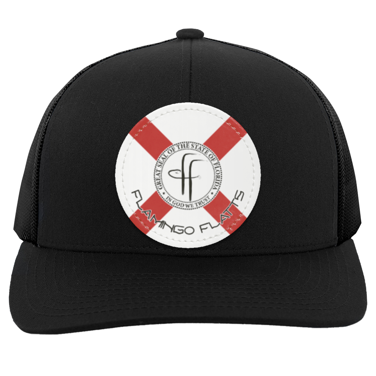 104C Flamingo Flatts Flag Trucker Snap Back - Patch