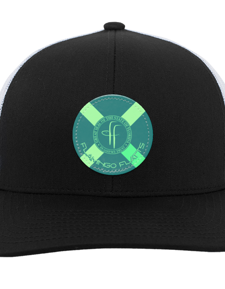 104C Small Circle Flamingo Flatts Flag  Trucker Snap Back - Patch