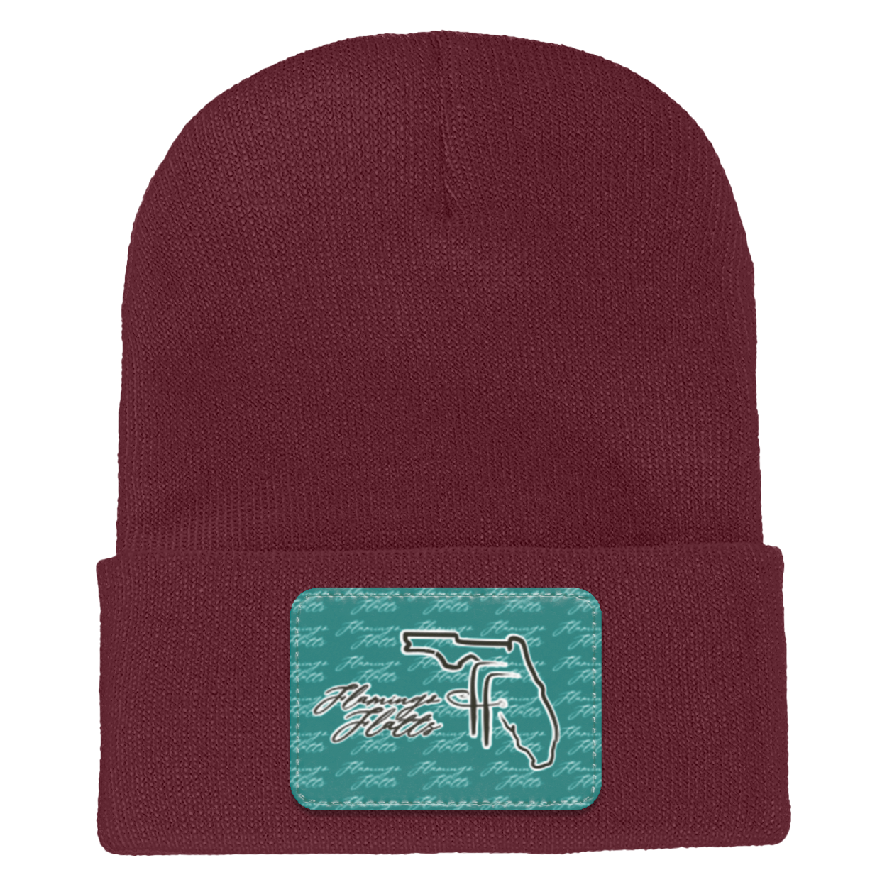 1501 Yupoong Adult Flamingo Flatts Coastal Cuffed Knit Beanie