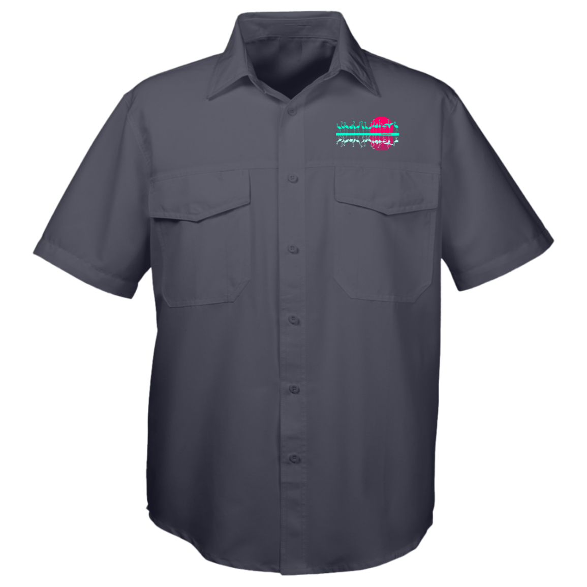 M580 Harriton Mens Key West Short Sleeve Staff Shirt