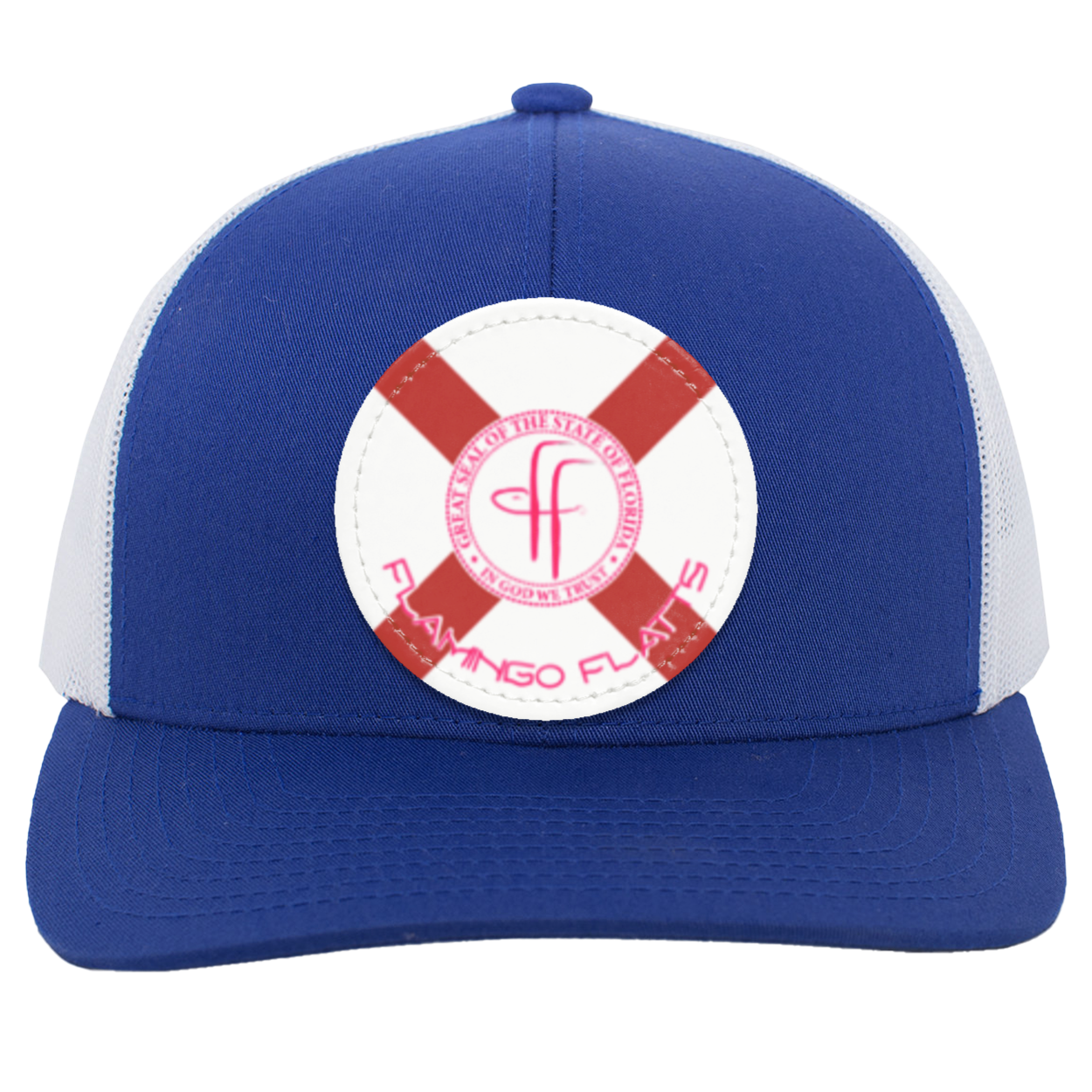 104C Flamingo Flatts Flag Trucker Snap Back - Patch