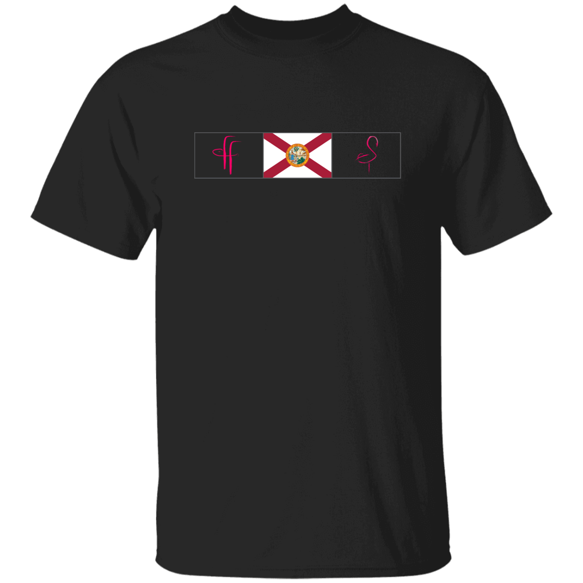 G500 5.3 oz. Ladies' FF/Flamingo Florida Flag T-Shirt