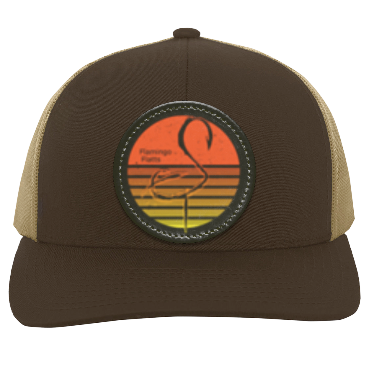 104C Retro Sunset Trucker Snap Back - Patch