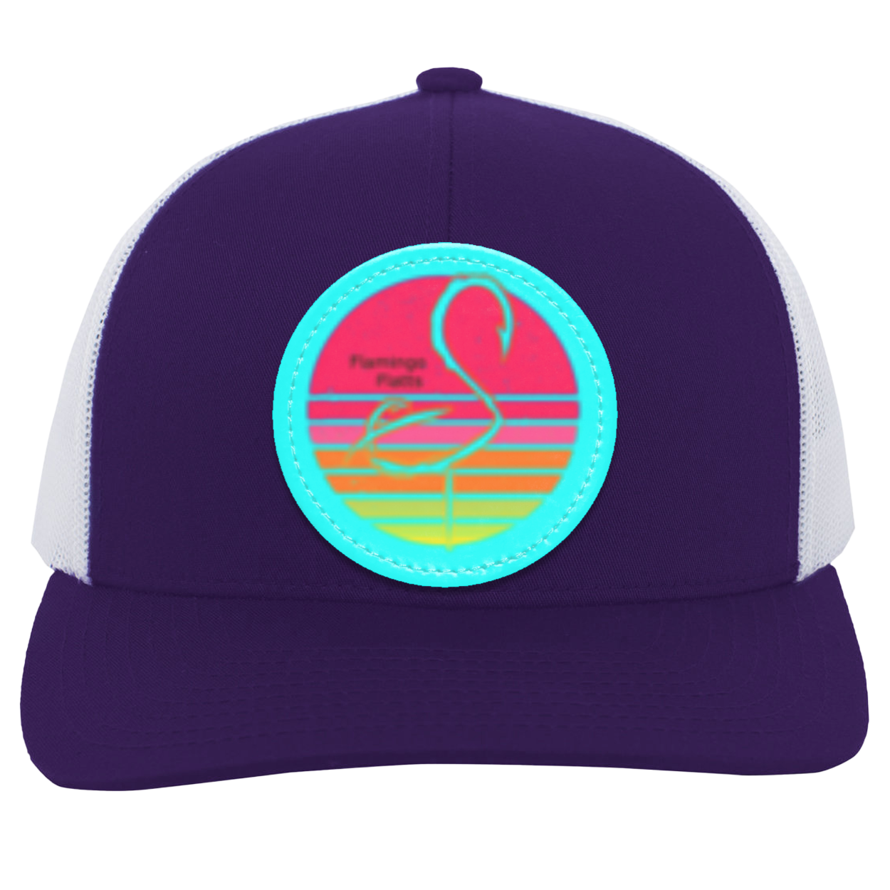 104C Retro Sunset Trucker Snap Back - Patch