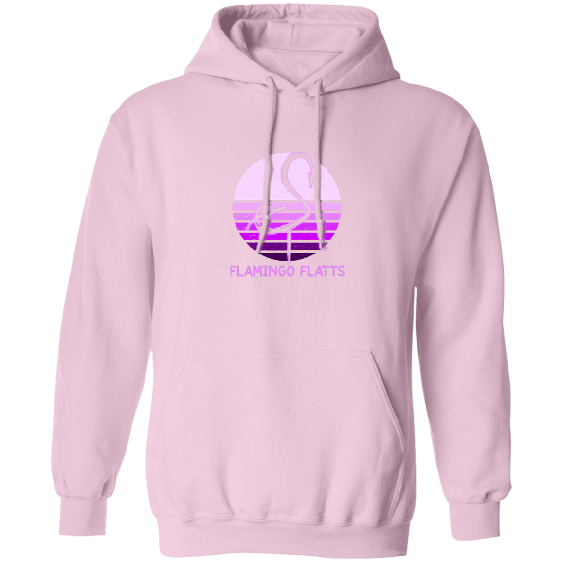 G185  Ladies Retro Sunset Pullover Hoodie