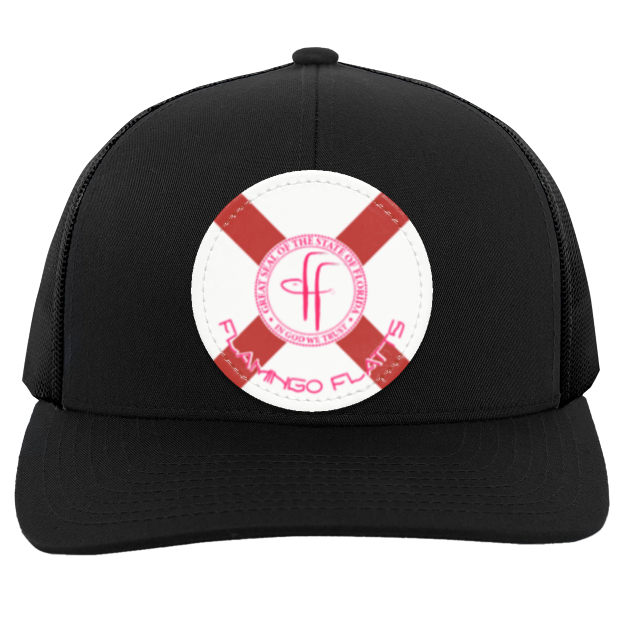 104C Flamingo Flatts Flag Trucker Snap Back - Patch