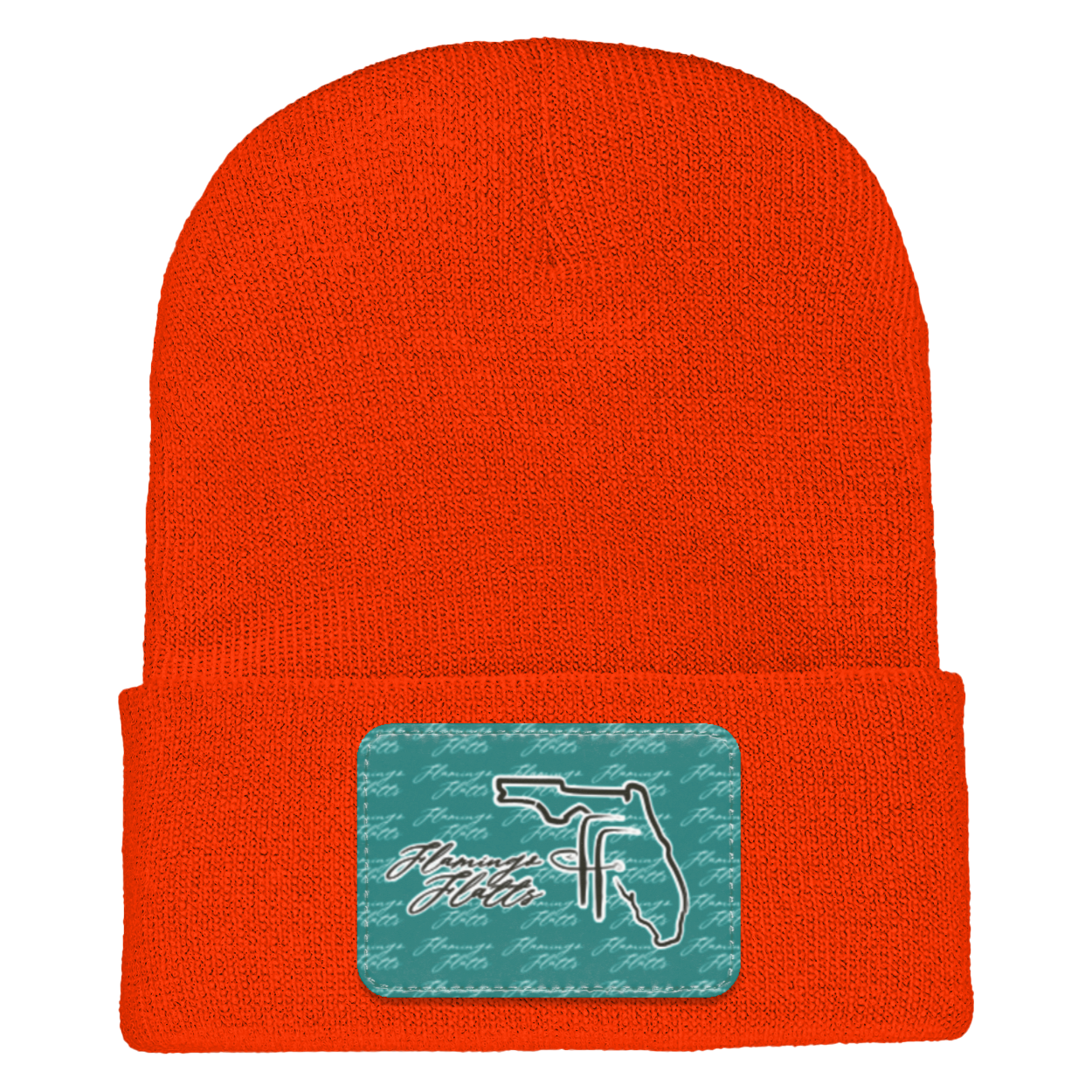 1501 Yupoong Adult Flamingo Flatts Coastal Cuffed Knit Beanie