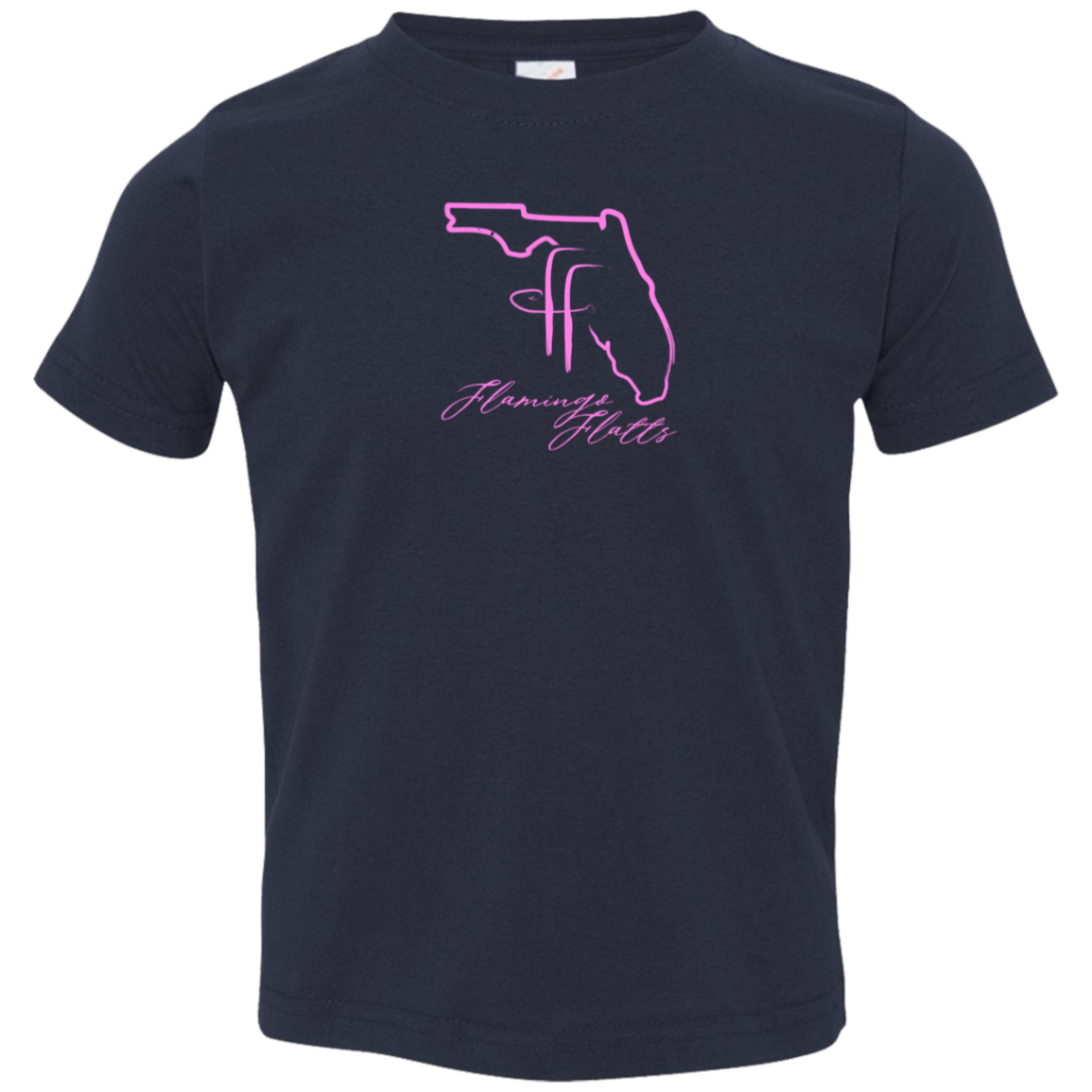 3321 Toddler Flamingo Flatts Coastal Jersey T-Shirt