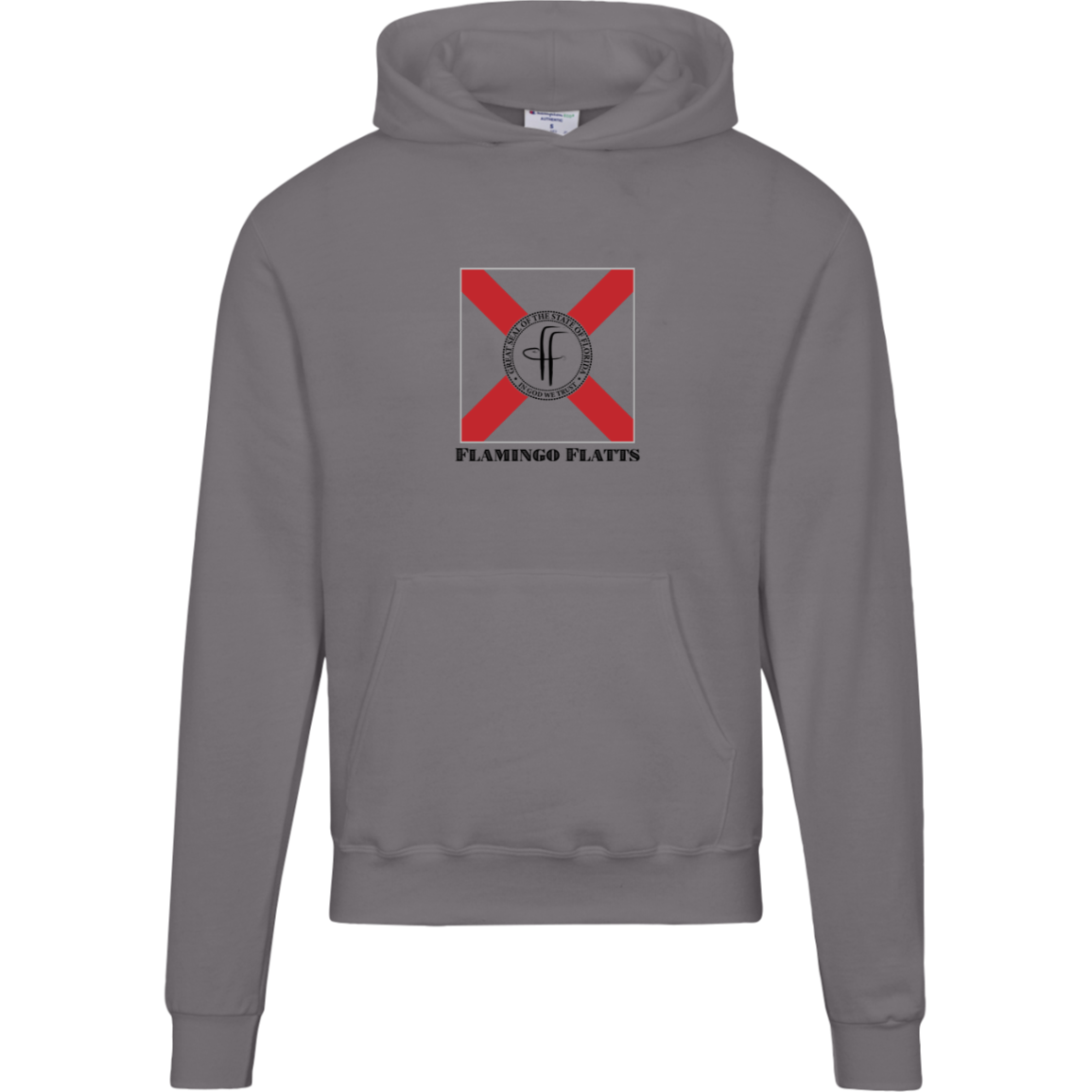 S700 Champion Mens Flamingo Flatts Flag Powerblend Hoodie