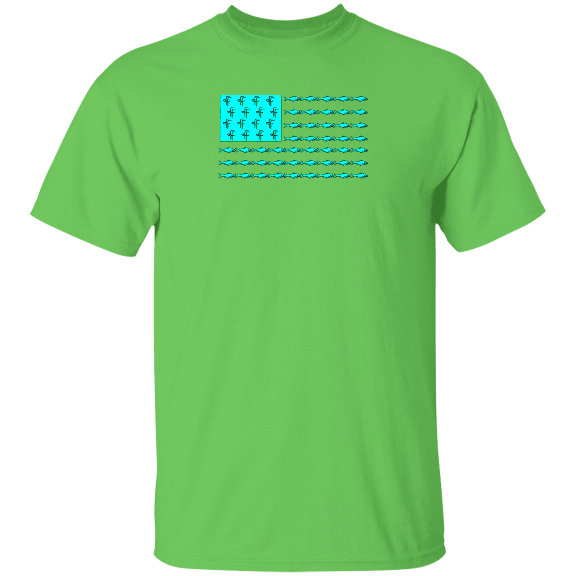 G500 5.3 oz. Men's Fish Flag T-Shirt