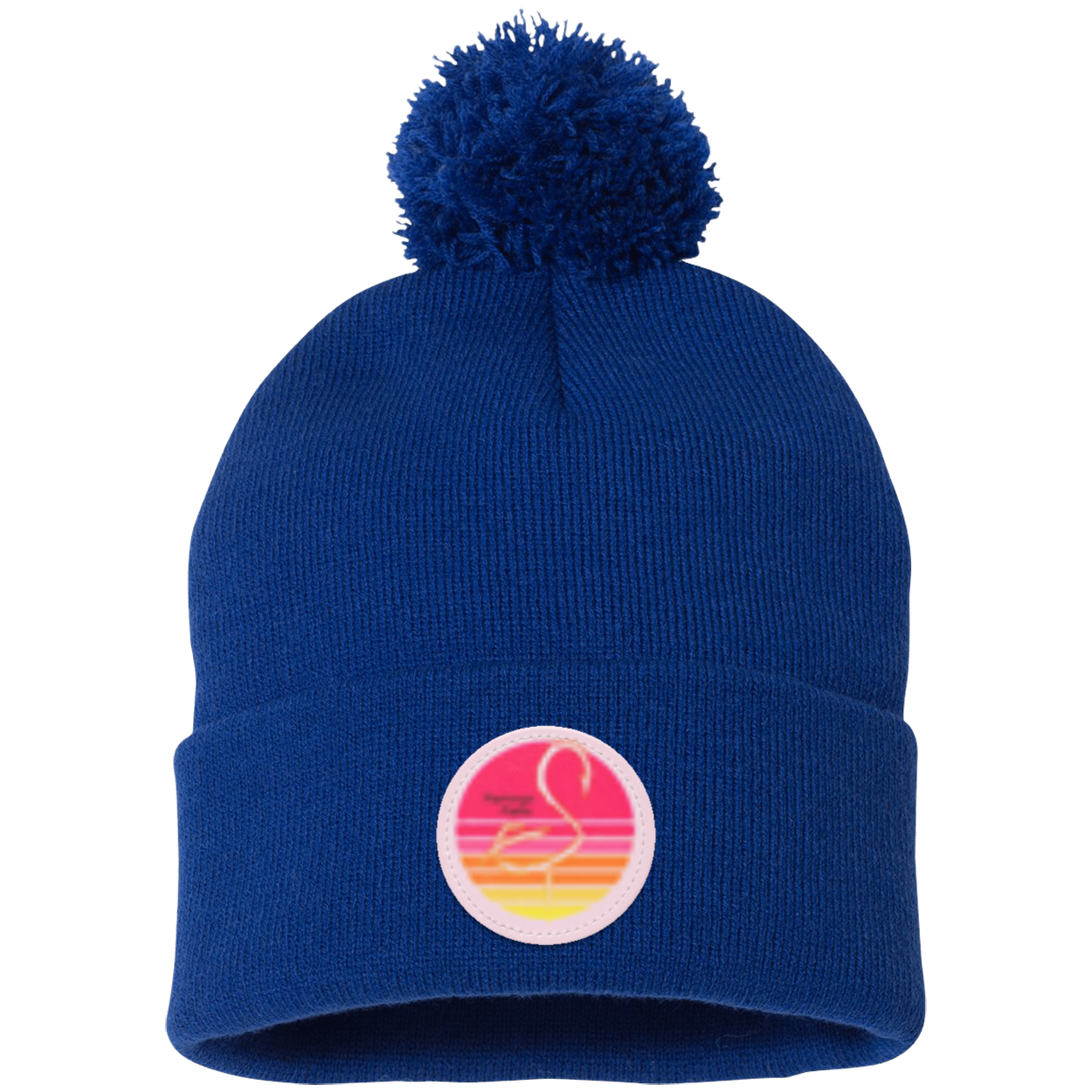 SP15 Pom Pom Flamingo Flatts Retro Sunset  Knit Cap - Patch