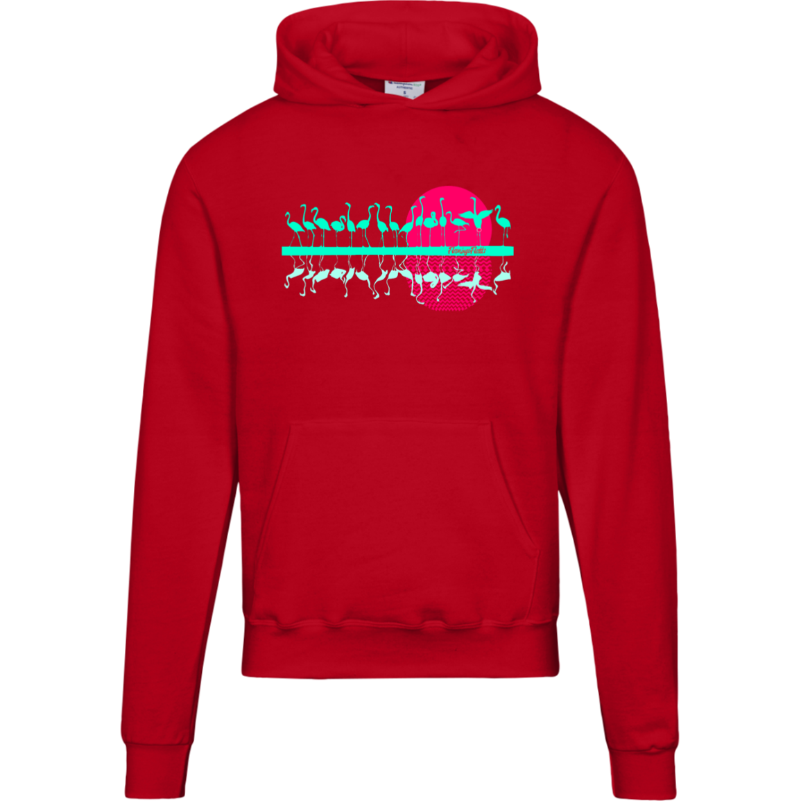 S700 Men's Flamingo Flatts Sunset Champion Mens Powerblend Hoodie