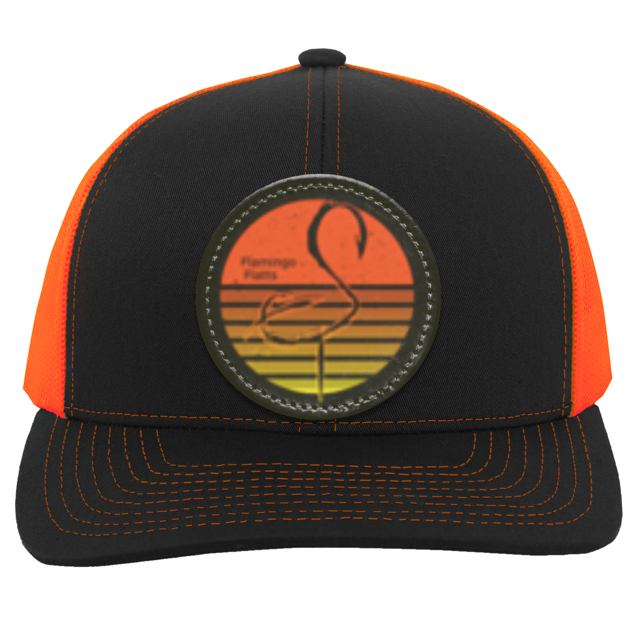 104C Retro Sunset Trucker Snap Back - Patch