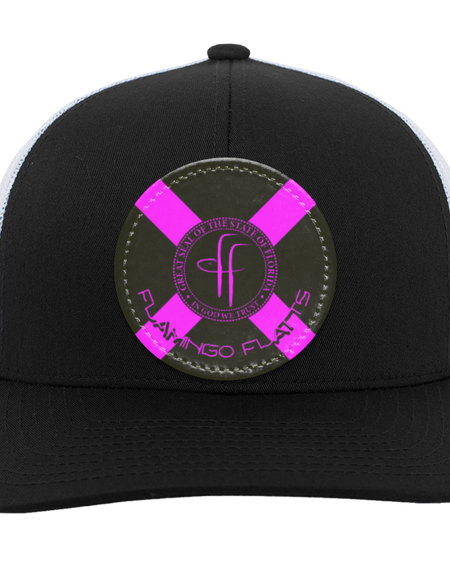 104C Flamingo Flatts Flag Trucker Snap Back - Patch