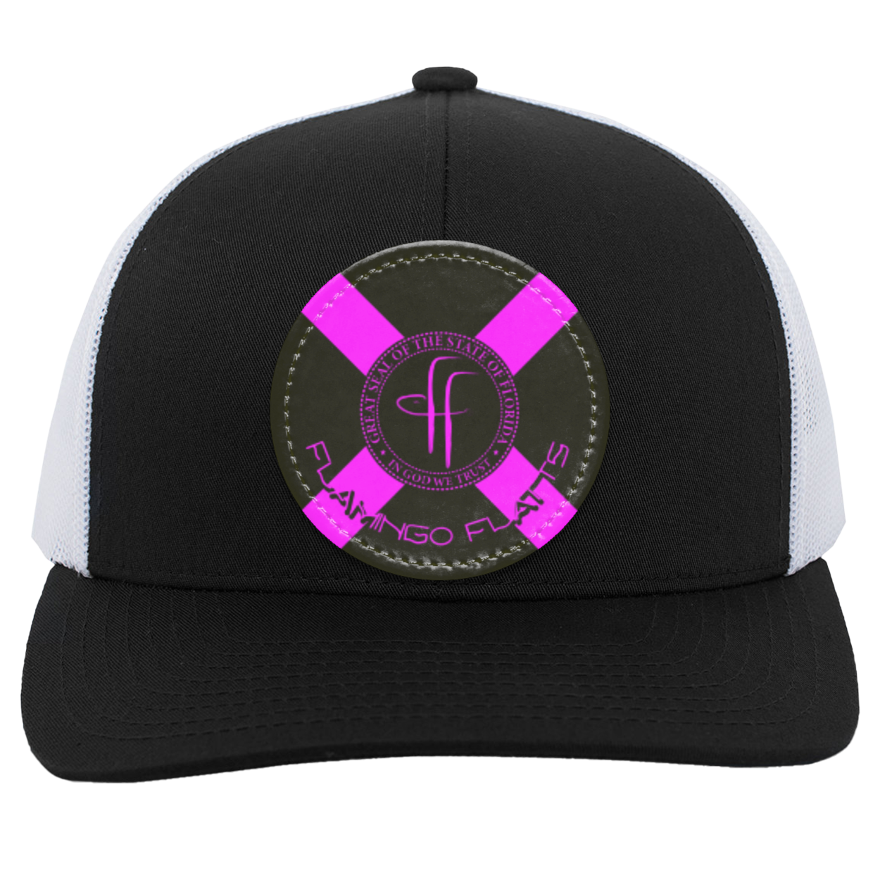 104C Flamingo Flatts Flag Trucker Snap Back - Patch