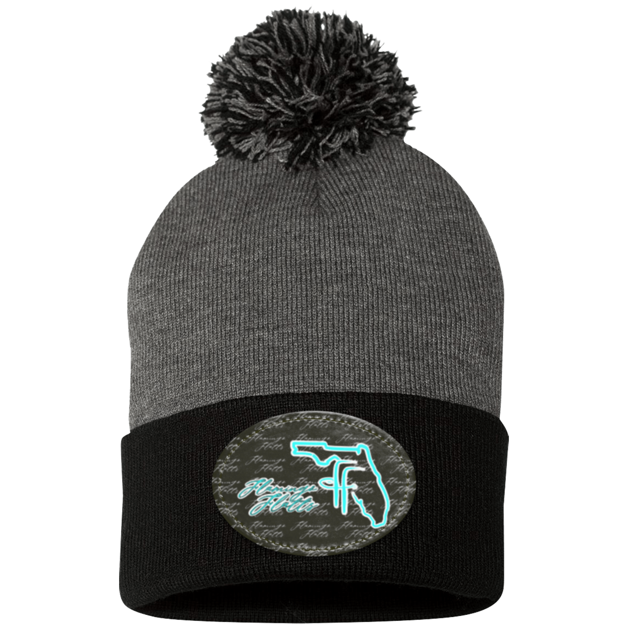 SP15 Pom Pom Flamingo Flatts Coastal Knit Cap - Patch