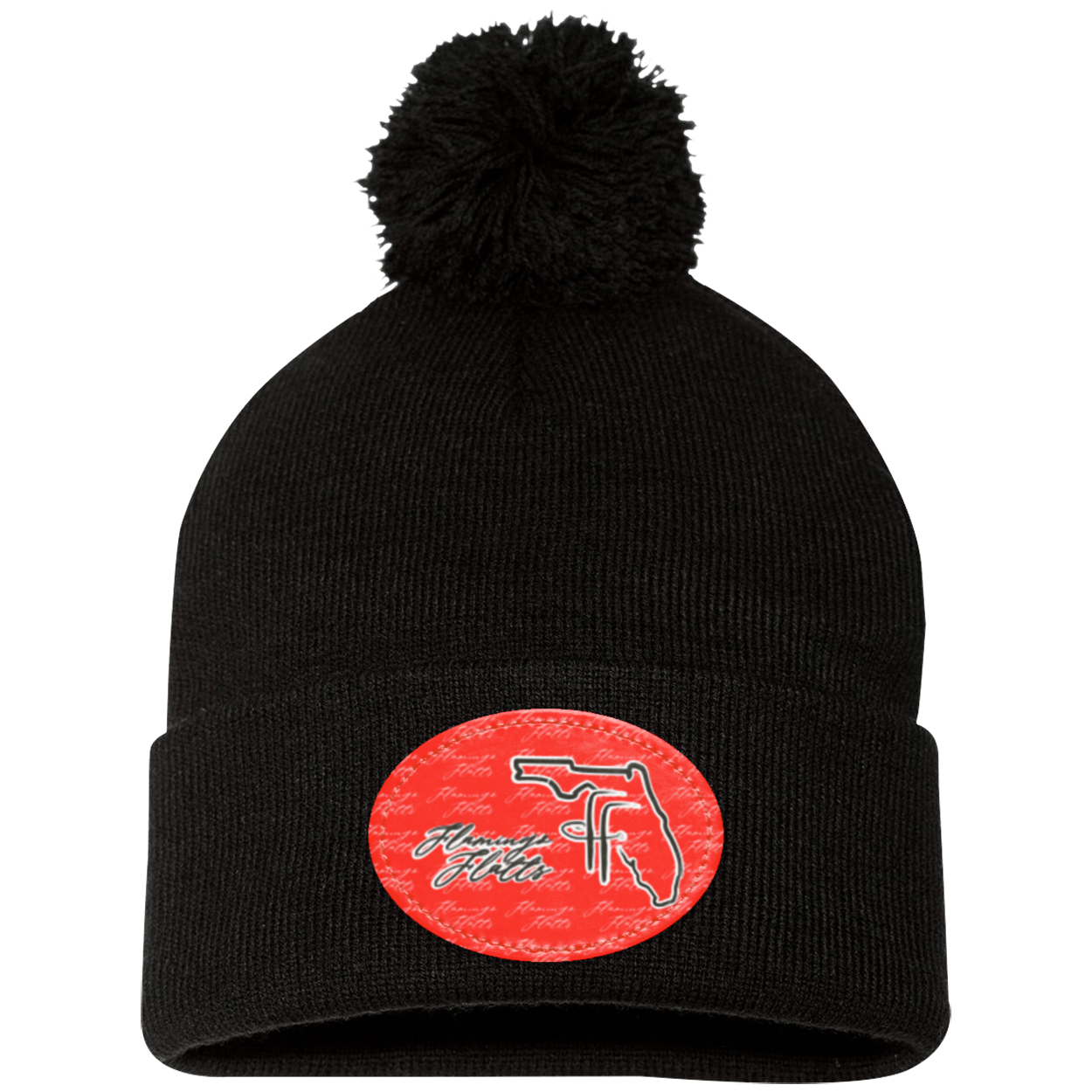 SP15 Pom Pom Flamingo Flatts Coastal Knit Cap - Patch