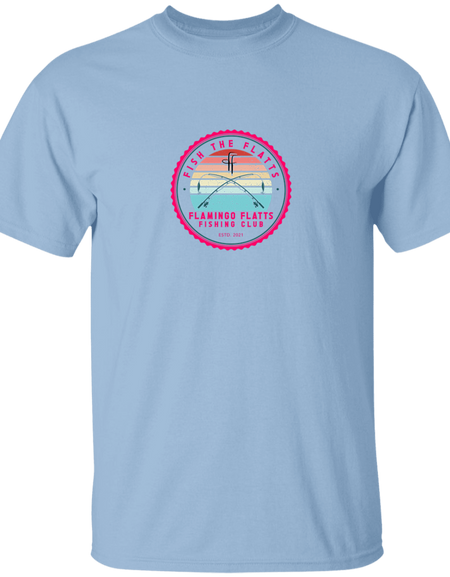 G500B Youth Flamingo Flatts Fishing Club  5.3 oz 100% Cotton T-Shirt