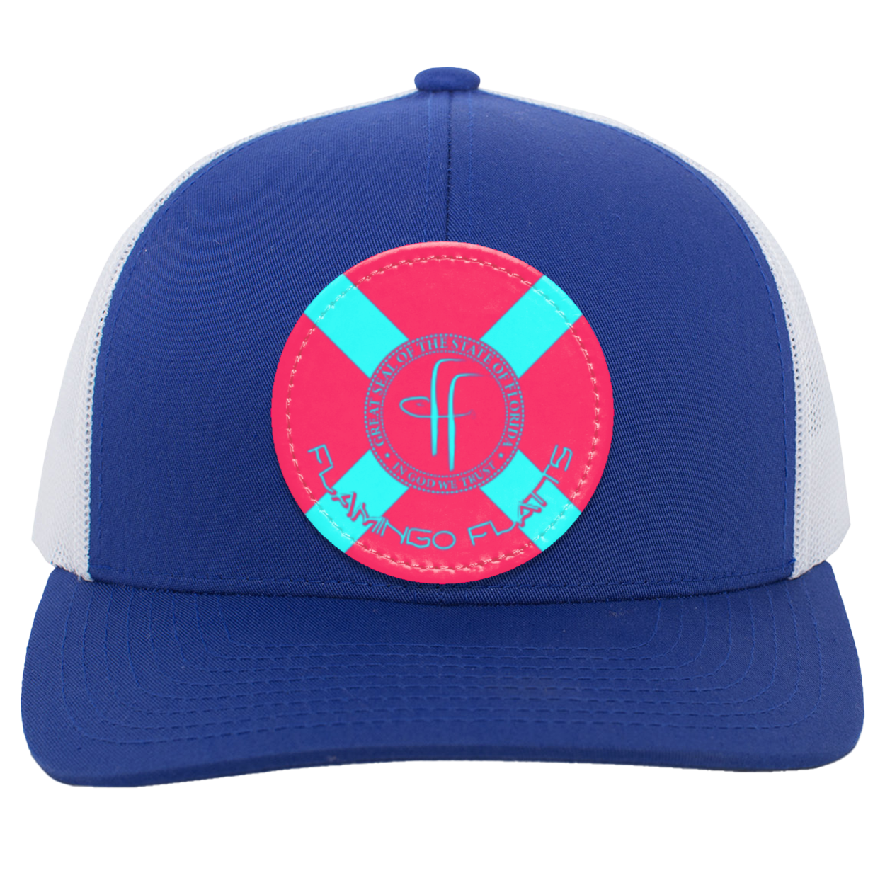 104C Flamingo Flatts Flag Trucker Snap Back - Patch