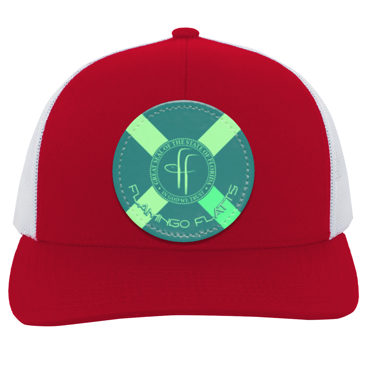 104C Flamingo Flatts Flag Trucker Snap Back - Patch