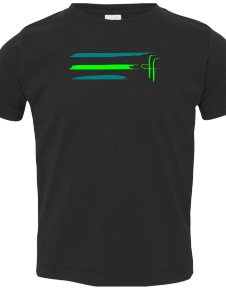 3321 Toddler Flamingo Hook Stripe Jersey T-Shirt