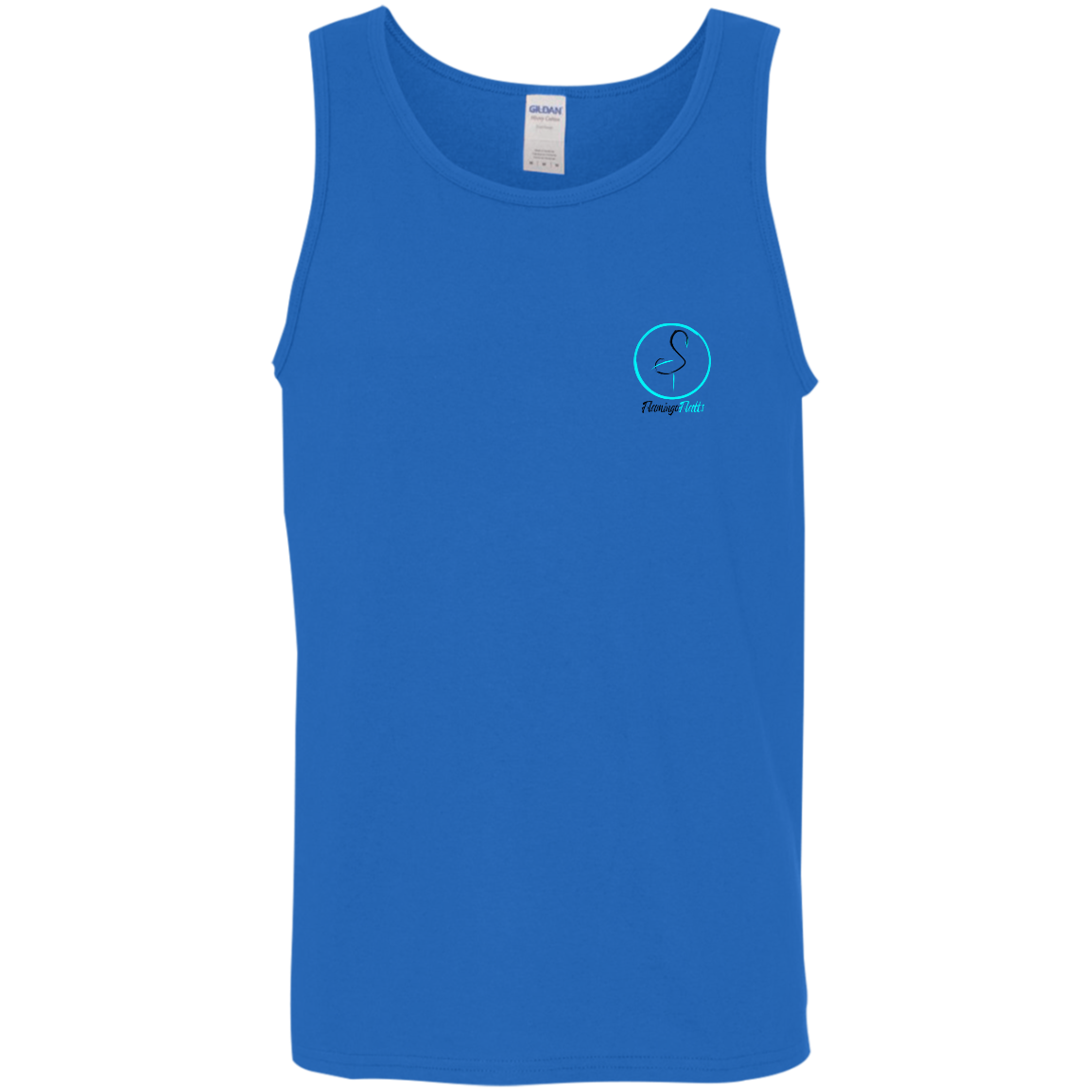 G520 Men's Flamingo Circle Cotton Tank Top 5.3 oz.