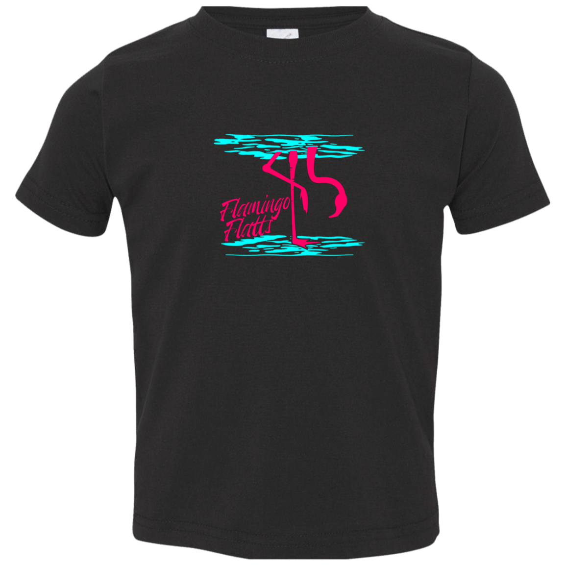 3321 Toddler Flamingo Shirt Water Silhouette