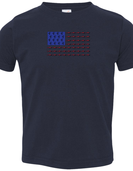 3321 Toddler Flamingo Flatts/Fish Flag Jersey T-Shirt