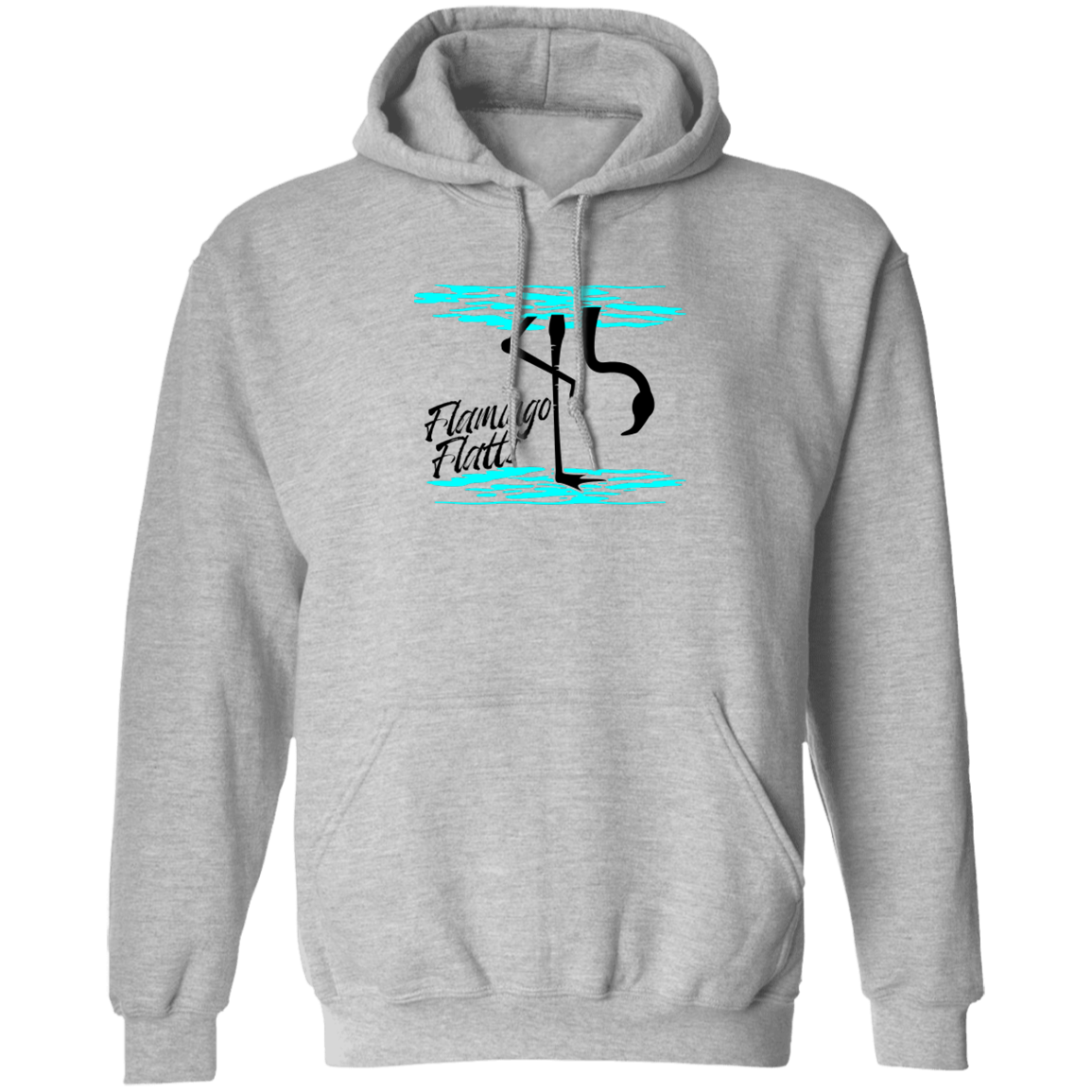 G185 Men's Pullover Hoodie Flamingo Water Silhouette